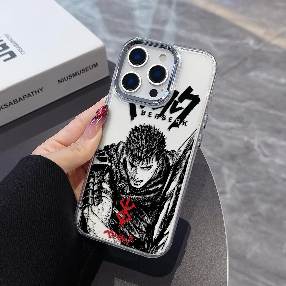 Berserk Comics Hot Anime Phone Case For iPhone 17 16e 16 15 14 13 12 11 Mini Pro Max X XR XSMAX 8Air Plus Transparent Soft Cover