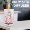 Ultrasonic Air Humidifier 100ml Timing Function Aroma Diffuser Hollowed-out Tree Humidifier Room Scent Diffuser with LED Lights
