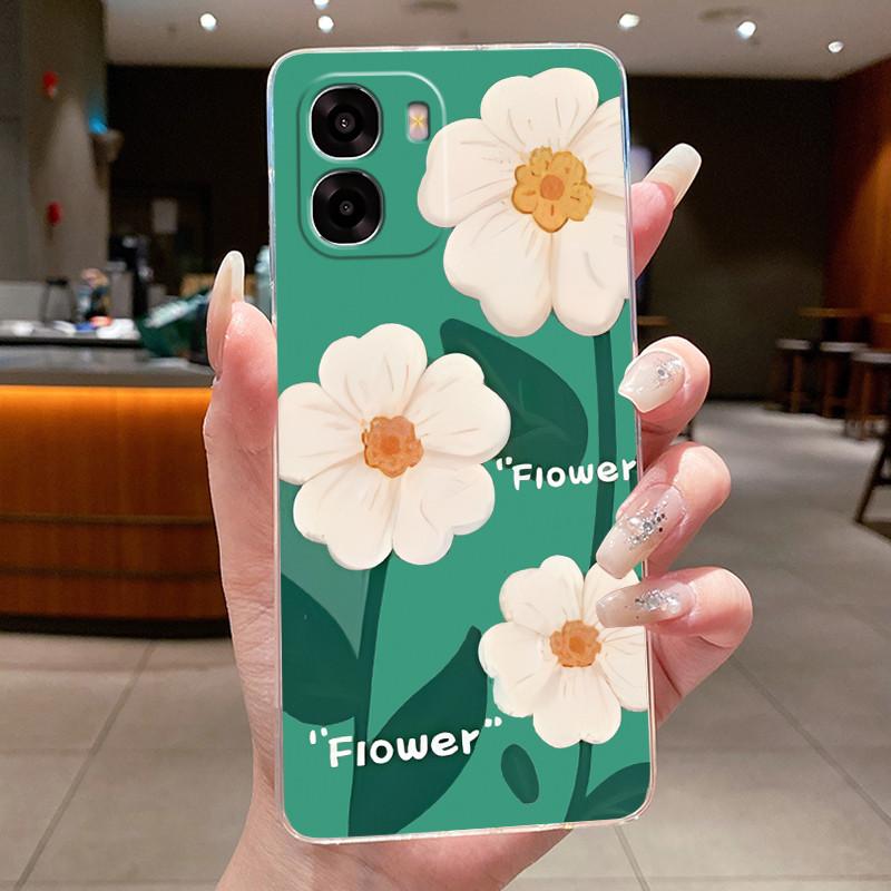 Custodia Per OPPO A6X 4G A6 Fiore Farfalla Cover Protettiva OPPOA6X 5G CPH2823 CPH2819 Trasparente Morbido Silicone TPU Copri Telefono