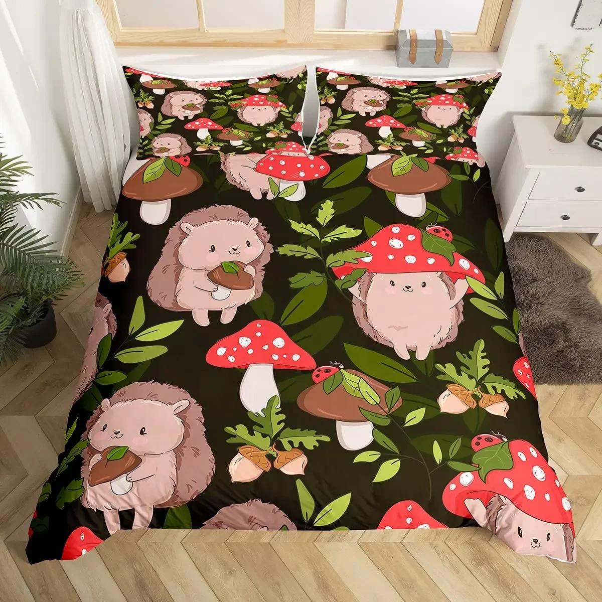

Comforter Kawaii Bear Twin King Size Cartoon Animals Bedding Set Polyester Parachute Blue Sky White Cloud Comforter Comforter (quilt)-EU Single(135*200cm)3pcs