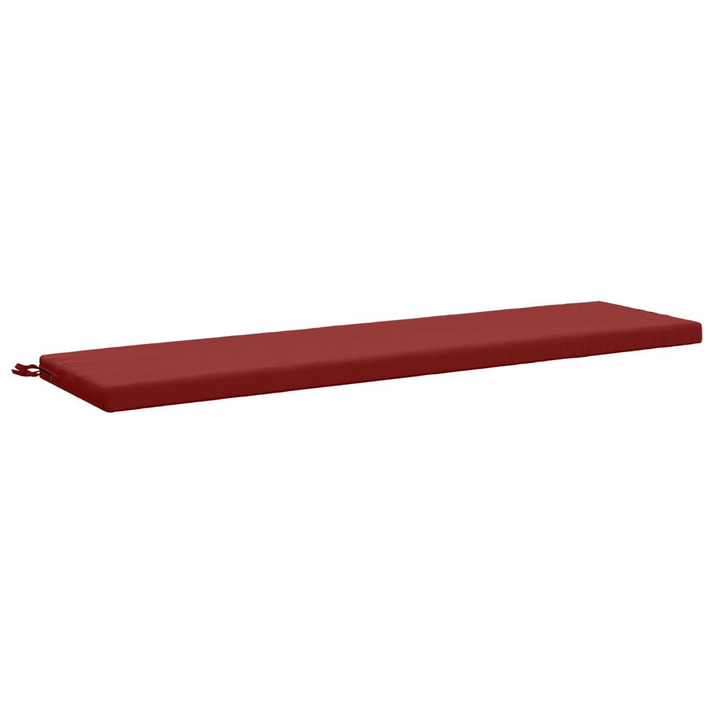 2 Piece Bench Cushions SOEST 2 Pcs. 100percent Polyester Wine Red