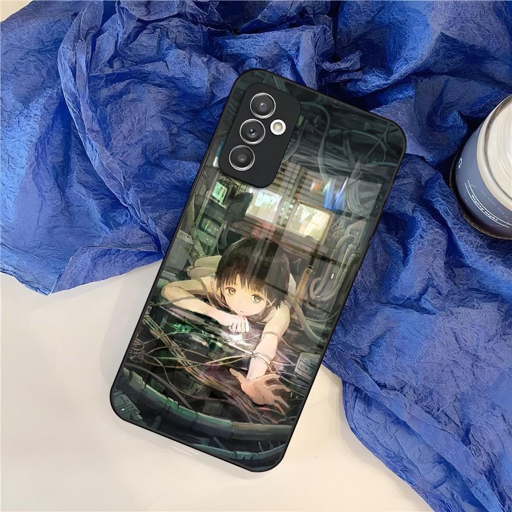 S-Serial E-Experiments L-Lain Phone Case for Samsung Galaxy S24 S23 S22 S21 S20 A24 A34 A54 A53 Note20 M54 Fe Ultra Plus Glass