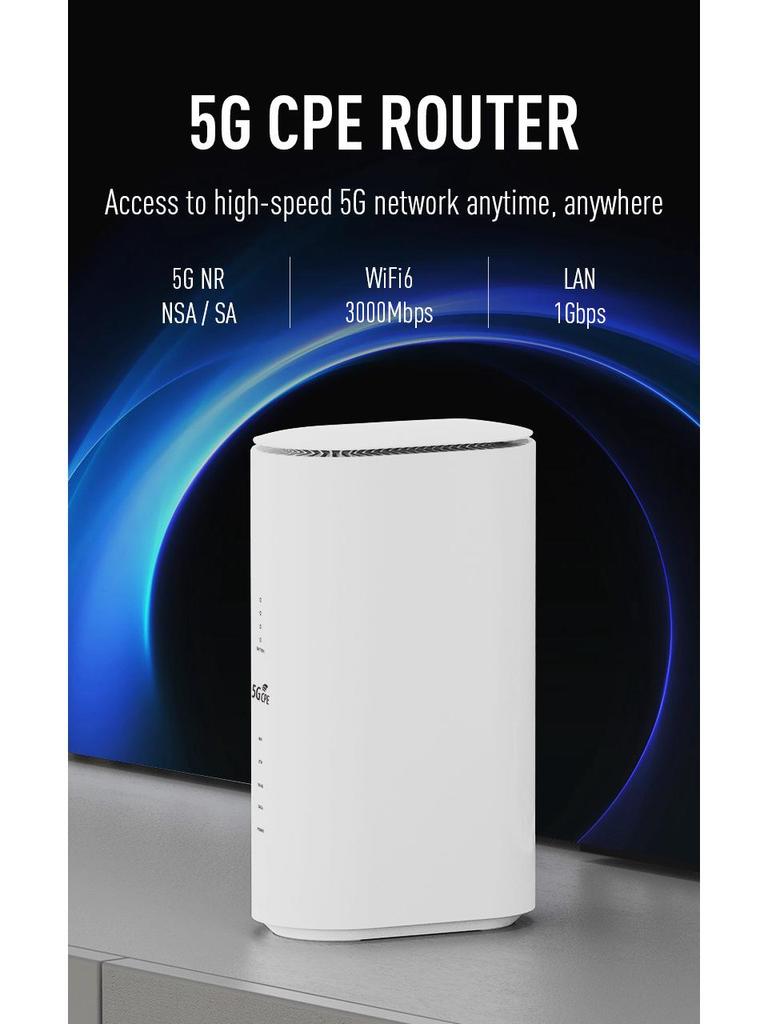 5G Dual-Band Wi-Fi 6 Gigabit Router with True 5G Signal Sharing