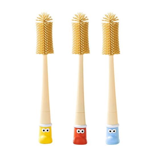 360 Degree Flexible Silicone Bottle Brush Set Hanging Hole Design Multifunctional Cleaning Brush Universal Cleaning Tool