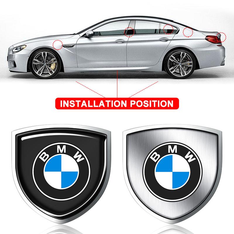 1Pcs 3D Metal Auto Door Shield Emblem Car Body Badge Sticker Styling For BMW M Performance M3 M5 M6 E70 F11 G20 F25 E30 F31 E83