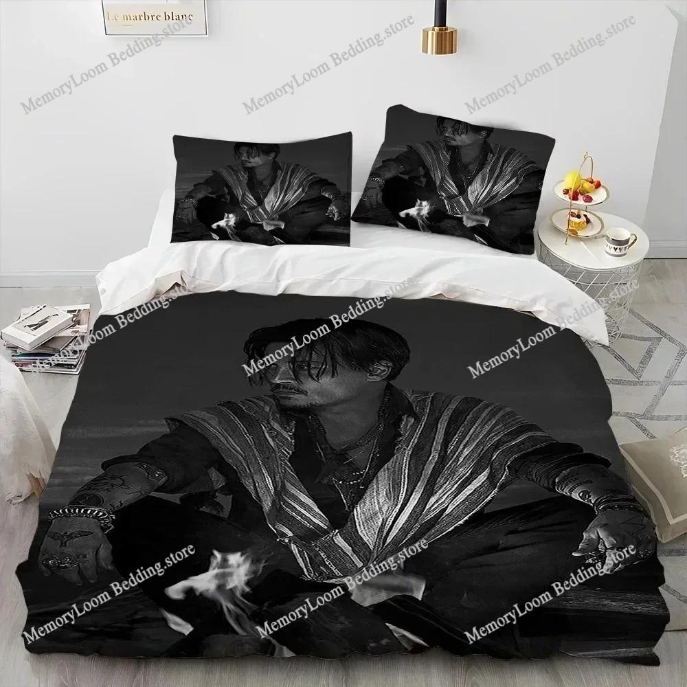 Movie Poster Cool Johnny Depp Bedding Set Single/Full/Queen Size 3D Print Duvet Cover Bedroom Decor Soft Set Home Textileextile