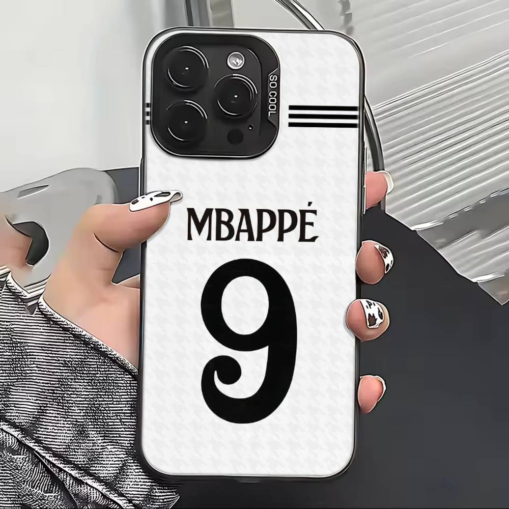 

Футбольный S-Star M-MbappeS-S Чехол для телефона для iPhone 17,16,15,14,13,12,11 Plus,Pro Max,XS,Цветной Серебряный Покрытый Внутренний Чехол iPhone16Se4