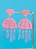 Fashion Candy Color Jellyfish Acrylic Drop Earrings Funny Glitter Animals Resin Dangle Earrings Fashion Accessories Jewelry