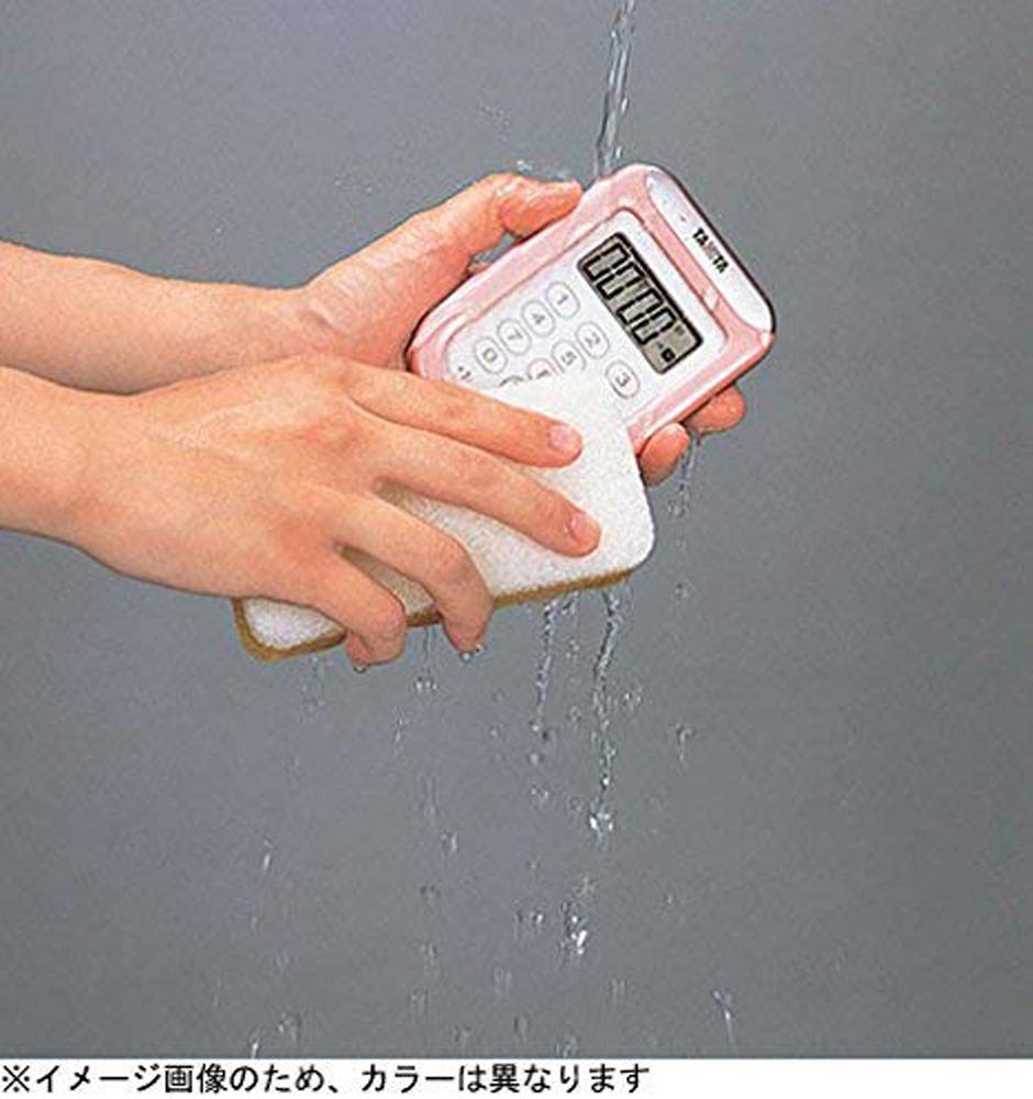 Cronometru de Bucătărie Tanita Rezistent la Apă cu Magnet 100 Minute Alb WH TD-378