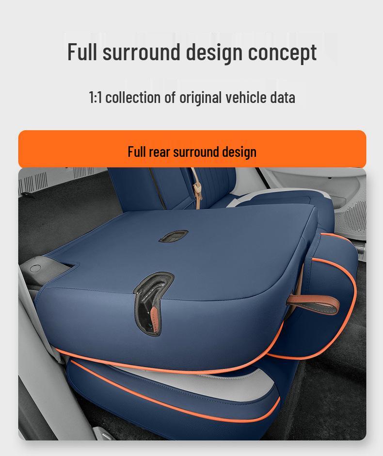 ORA Good Cat GT Universal Leather Car Seat Cover - Cartoon Design, Four Seasons, Full Surround