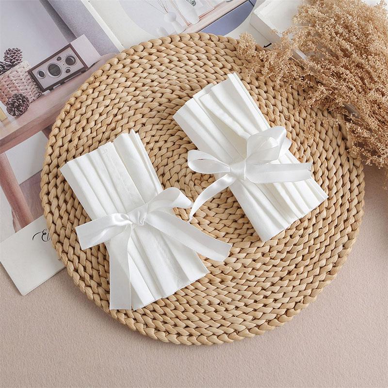 Women Detachable Sleeve Fake Cuffs Female Lace Pleated Flare Sleeve False Cuffs Ruffles Wristband Decorative Accessory