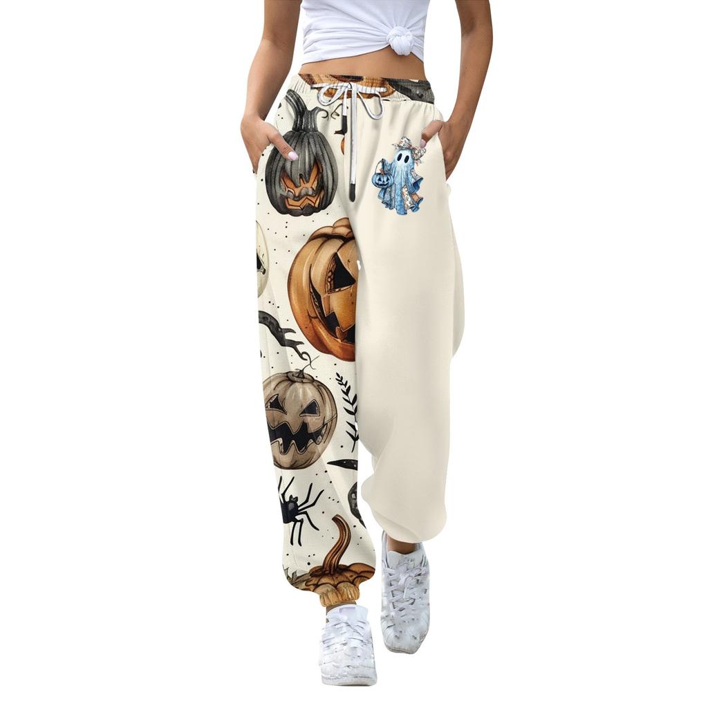Women's Casual Fashion Sweatpants Halloween Printed Casual Pants
