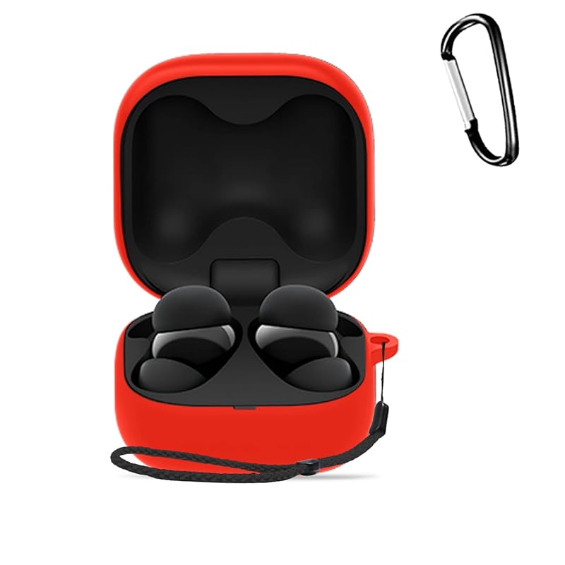 

LinkBuds open For WF-L910 case Full protective cover silicon case [HUKWIMO] With carabiner Shockproof waterproof dustproof Can be charged while