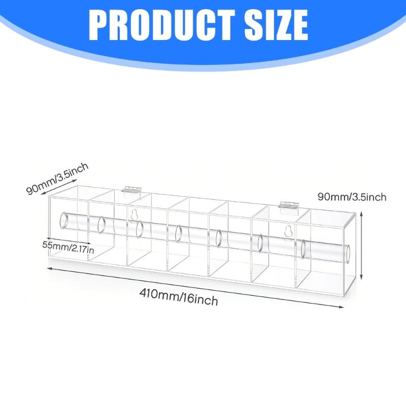 Wall Mountable Sticker Holder With 7 Compartments For Efficient Label Management In Office Retail Environment