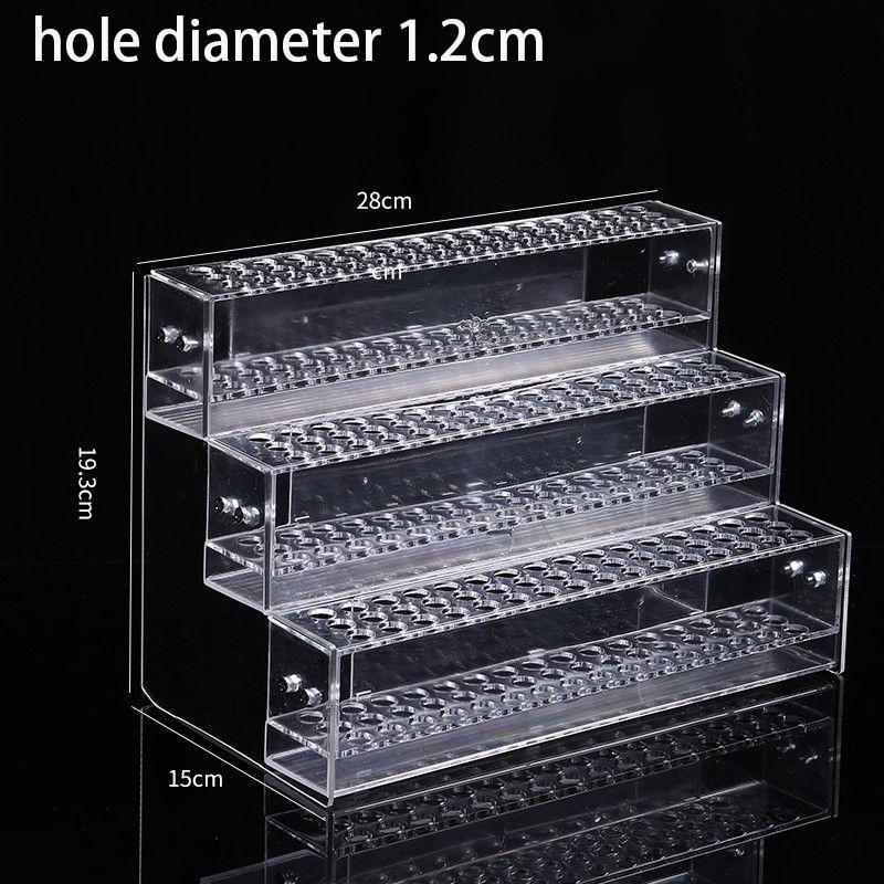 1-6 Layer Clear Acrylic Pen Holder Stationery Store Supermarket Ballpoint Pen Storage Rack Display Neutral Pen Stand Organiser