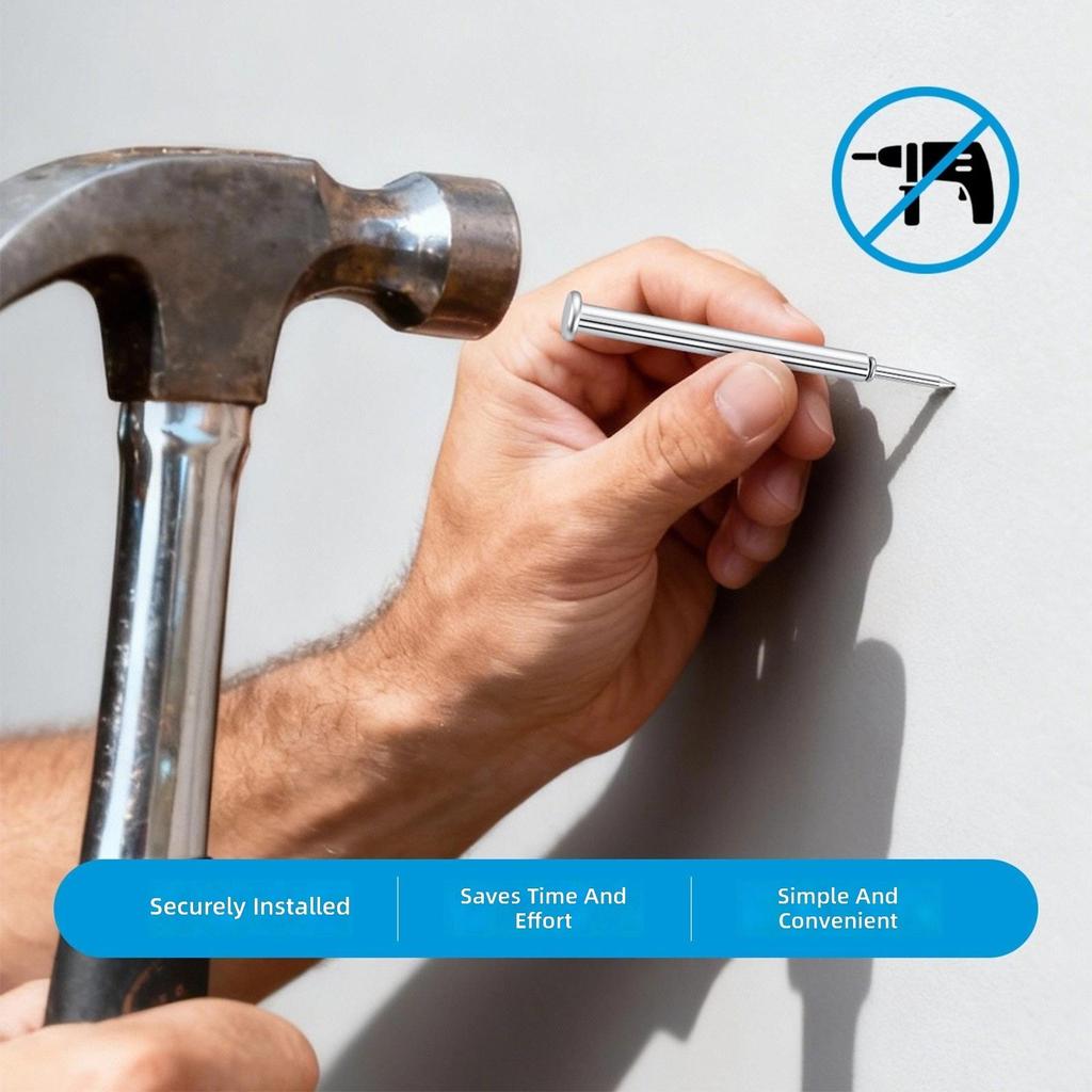 Heavy Duty Galvanized Invisible Fasteners Two Way Headless Nails for Baseboards & Woodworking No Track Left After Removal