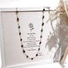Melard Tiger Eye Stone Irregular Beaded Necklace Fashionable and Versatile Sweater Chain with Unique Design for Autumn and Winter Women's Jewelry