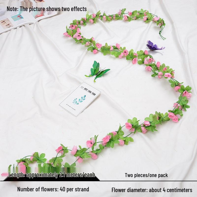 Artificial Rose Vine for Wedding Arches, Staircase Railings, and Ceiling Decor