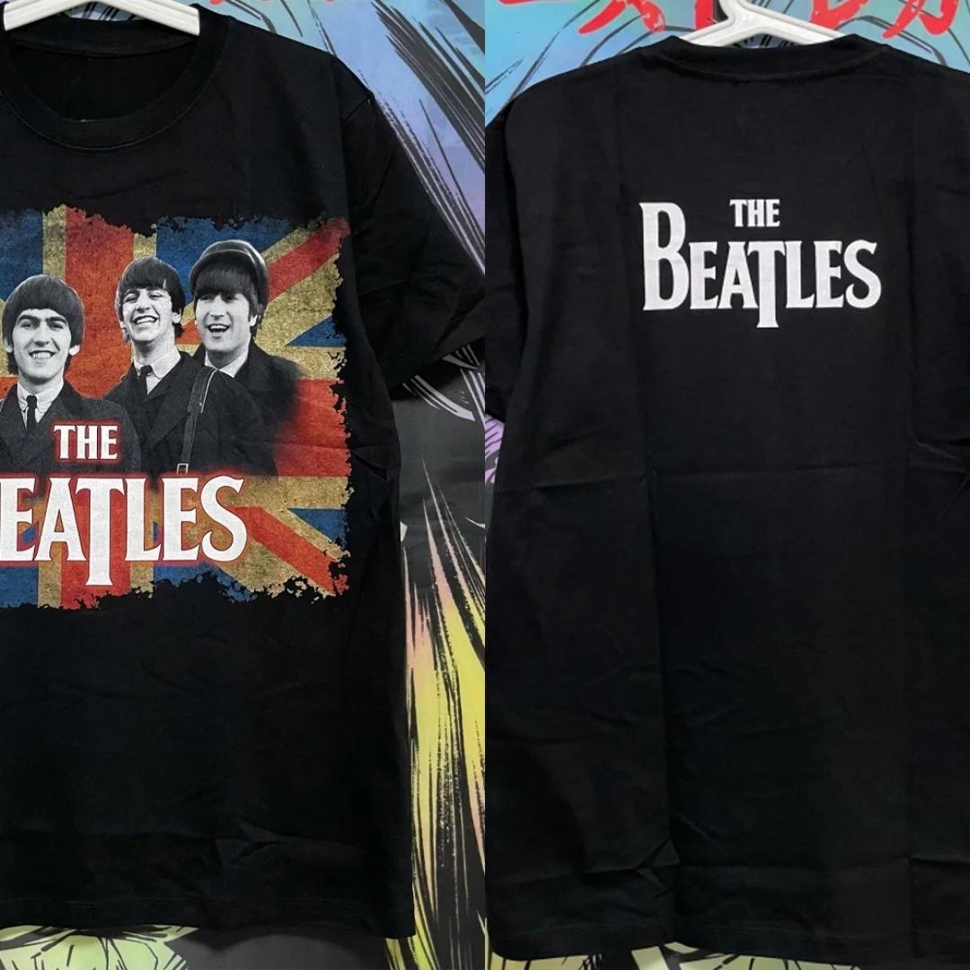 

Ретро-футболка з графічним принтом The Beatles Весняна мода Спортивна бавовняна чоловіча футболка Одяг Футболка Y2k Жіноча Хіп-хоп Вуличний одяг Оверсайз Футболка XXXL