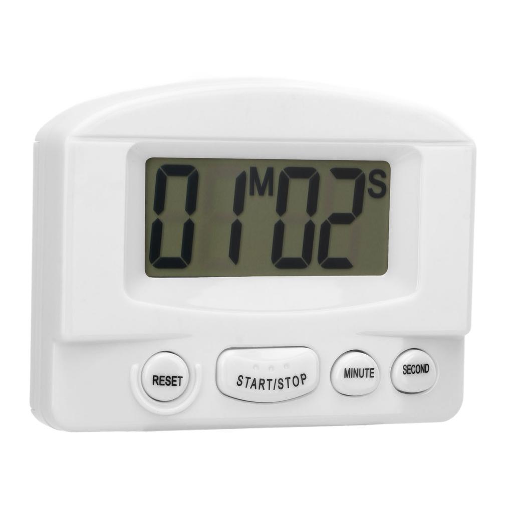 Kitchen Timer Loud Volume Time Up and Count Down Magnetic Design Multifunctional Digital Clock Timer White