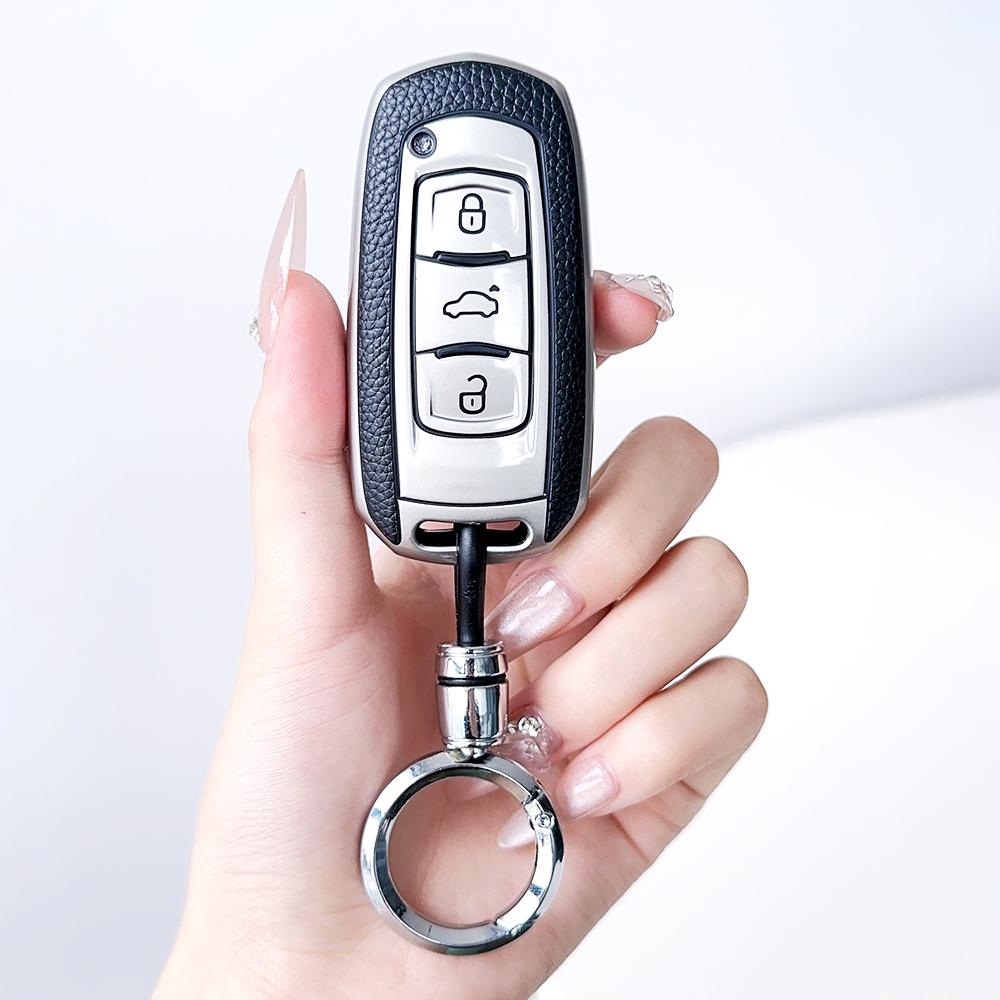 Tpu Leather Auto Accessories For Geely Atlas Boyue Nl3 Emgrand X7 Ex7 Gt Gc9 Borui Suv Car Key Case Holder Keyless Cover