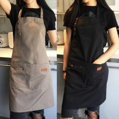 Chef Cameriere Cameriere Caffetteria Grembiule da Cucina Monocolore Grembiule da Barbiere Pettorina Accessori da Cucina Donna Uomo Barbecue
