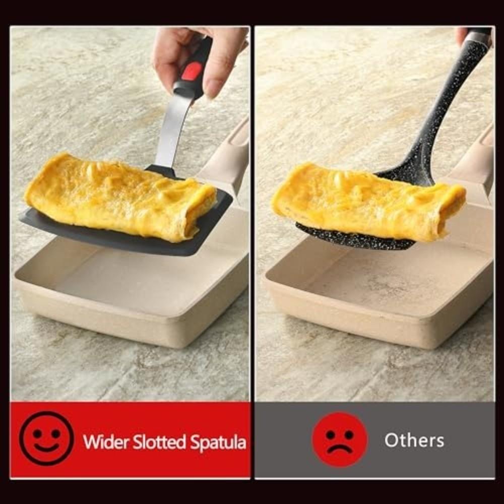 Dishwasher Safe Slotted Turner BPA Free Cooking Spatulas Professional Grade Pancake Spatula  Baking