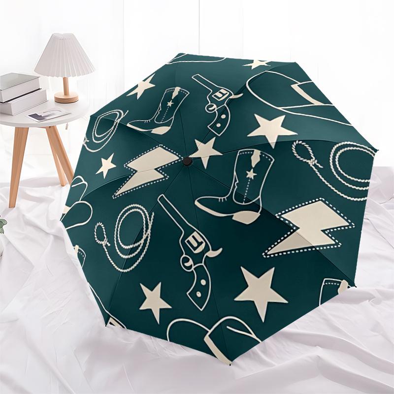 1pc Cowboy Elements Automatic Open/close Umbrella, 8-Rib sturdy structure, Portable Travel Umbrella, Parties, Everyday Use, 25