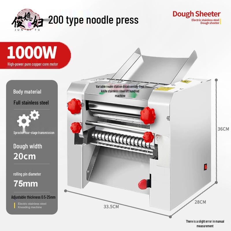 Electric Noodle Maker: Commercial-Grade, Fully Automatic, Easy-Clean, All-in-One Kneading & Cutting Machine
