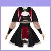 Adorável Roupa de Cosplay da Ave Mujica Apresentando Encantadora Saia Xadrez e Acessórios