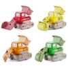 Children'S Press Pull Back Cartoon Car Construction Vehicle Boy Excavator Drop Resistant Bulldozer Toy Set