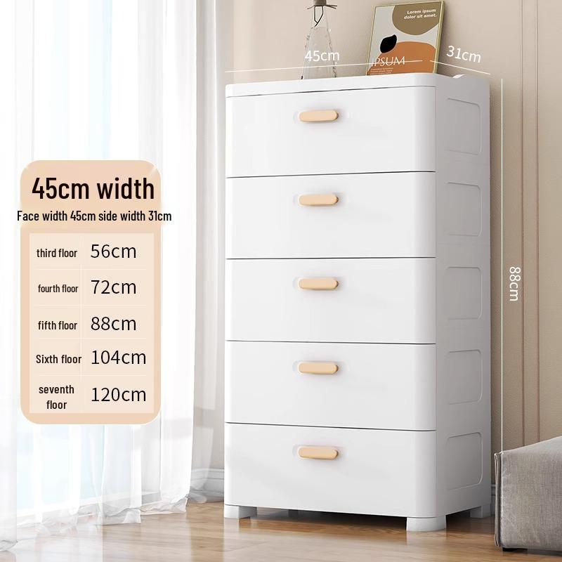 Multi-Layer Drawer Cabinet: Thickened Storage for Bedroom, Living Room, or Children's Wardrobe