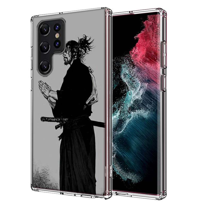 Manga Vagabond Capa Phone Case For Samsung S26 Ultra S25 Edge Galaxy S23 S21 S20 S24 FE S22 S10 Plus Cover Clear TPU Shell Coque