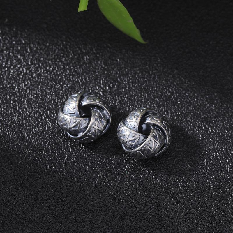 Aged Silver Four-Leaf Clover Pixiu Spacer Beads for DIY Jewelry Necklace/Bracelet