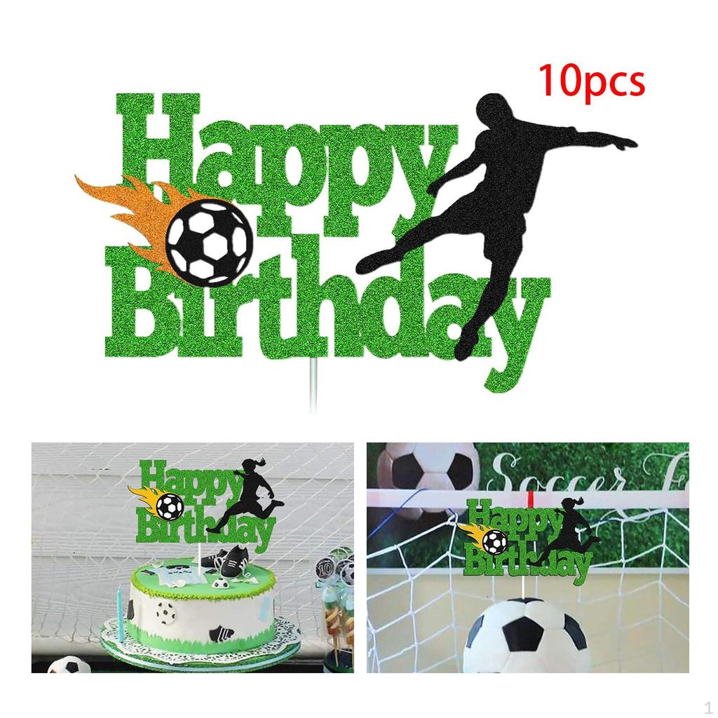 12 Decorazioni Torta Calcio Per Bambini | Topper Compleanno A Tema Football | Idee Feste E Forniture Per Cake Design - 2
