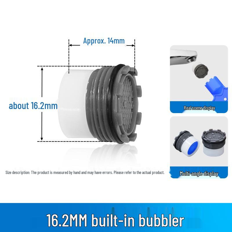 

Трансграничный излив для раковины со встроенным аэратором, скрытой фильтрующей сеткой и инструментом для разборки.
