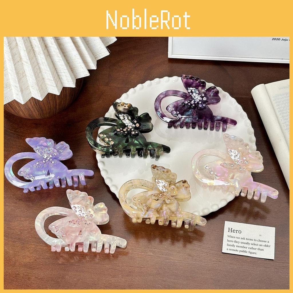 Hair Butterfly Highquality Clip With Rhinestone Details For Sophisticated Styling