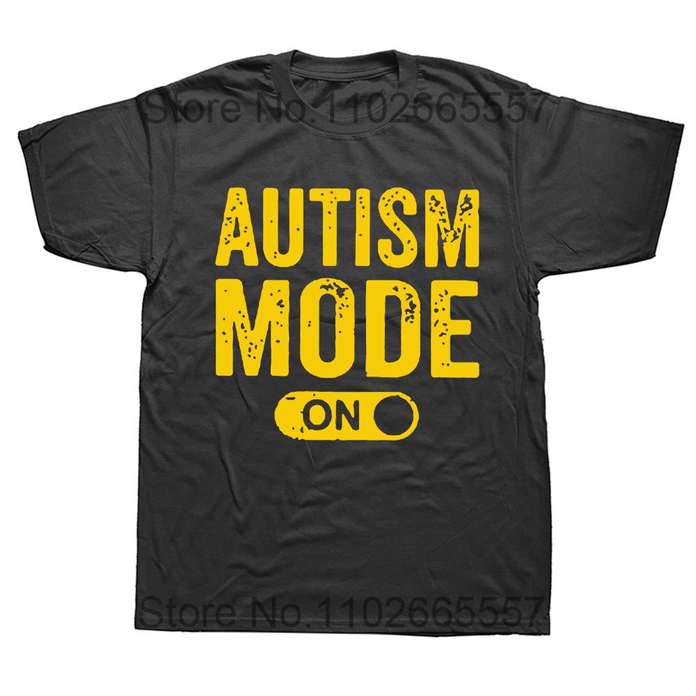 Autism University Autismus T Shirt Funny Autistic Intreovert Humor Gift Graphic T-shirt 100% Cotton Soft Unisex Tee Tops EU Size