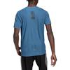 adidas HIIT T Shirts Men's Dark Blue Crew Neck Moderate Straight Fit HU0112