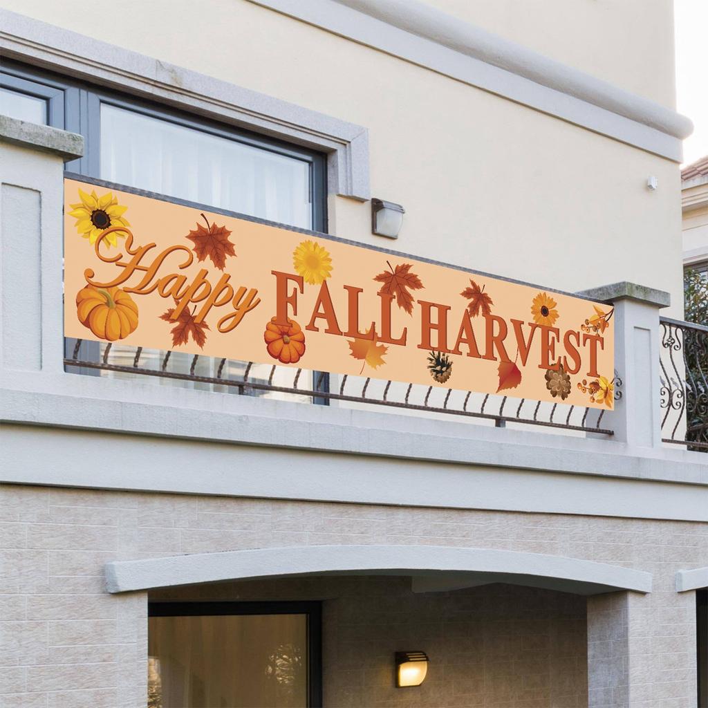Thanksgiving Party Banner Autumn Thanksgiving Courtyard Decoration