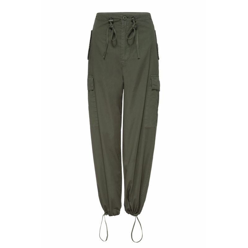 

GM & an Joint Design Wash Texture Pure Cotton Cool Loose Cargo Parachute Pants USD 129 Army Green 4/XL