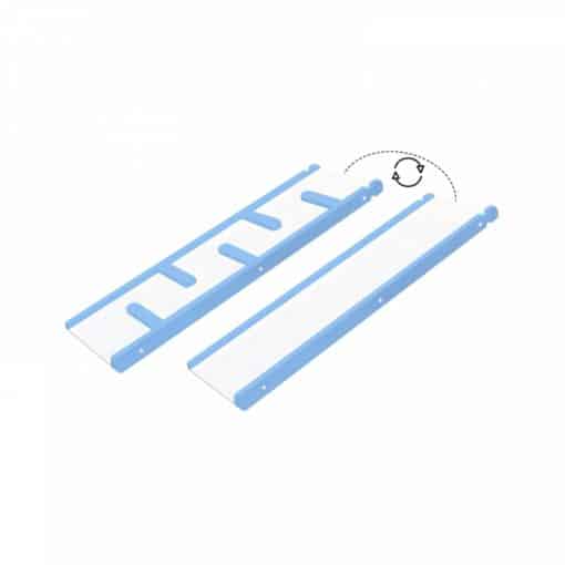 2-sided Children Wooden Slide Slide Board for Climbing Frame Children's Room Playground Indoor Mini blue