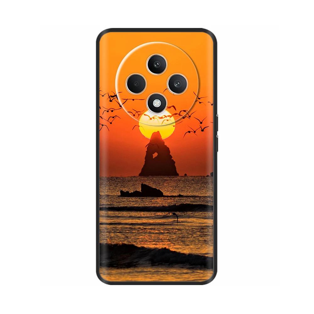 Für Oppo Reno12 F Hülle CPH2687 Cover Niedliches Liebesherz Weiche Schwarze Silikon Schutzhüllen für Reno 12F Reno12F 5G 2024 Fundas