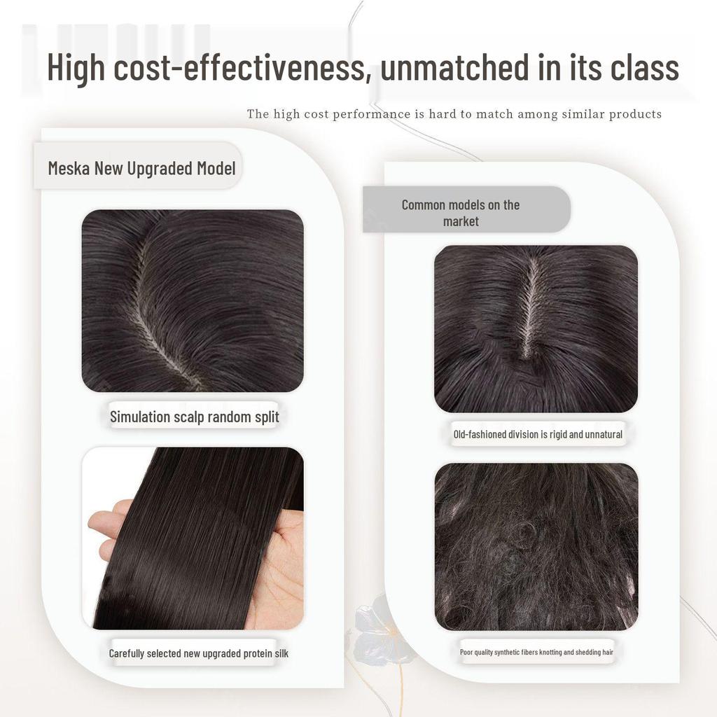 Tomie-Style Lolita Black Long Straight Wig – Natural Fluffy Simulation Hair for Daily Use