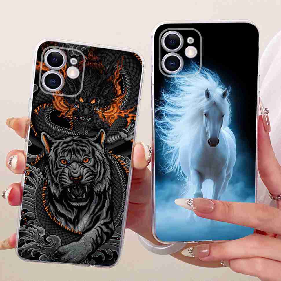Case For iPhone 11 iPhone11 Cute Cat Dragon Flower Casing Soft Silicone Phone Back Cover For Apple iPhone 11 Pro 11Pro Fundas