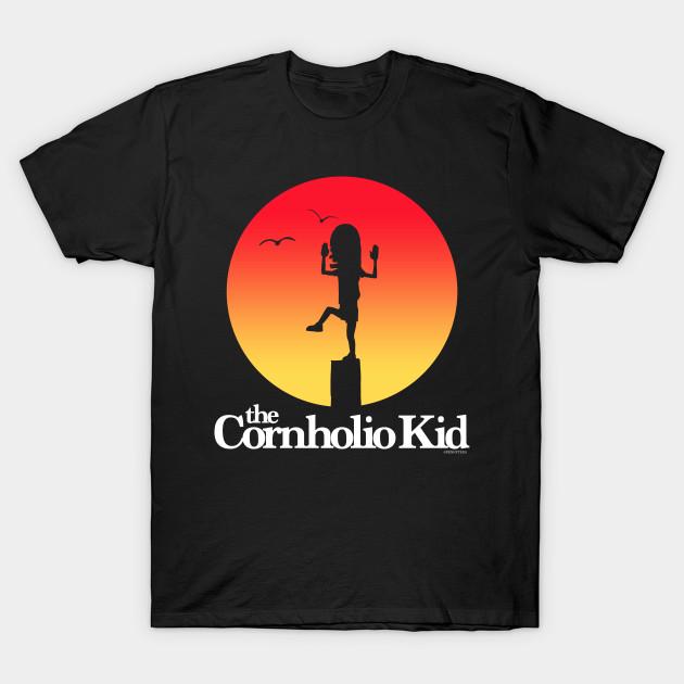 

Men Black Print T-shirt The Cornholio Kid No-Cut Transfer Paper Print Cotton Tshirt 2XL чорний