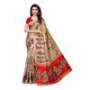 Yashika Women' Art Silk Kalamkari and Bhagalpuri Saree with Blouse Piece (SDPLKATHAK CHIKU)