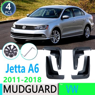 Volkswagen VW Jetta için A6 5C6 Mk6 6 2011 ~ 2018 Araba Çamurluk Çamurluk Çamur Flaps Guard Sıçrama Flap Çamurluklar Araba