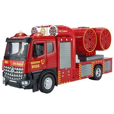 1/18 Fire Engine Toy Diecast Smoke Exhaust Fire Truck Model Boys Toys Collection