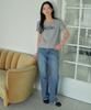 Wednesday Oasis For Woman Monica Ringer Half T-Shirt_Melange Gray(Wb6Tp30)